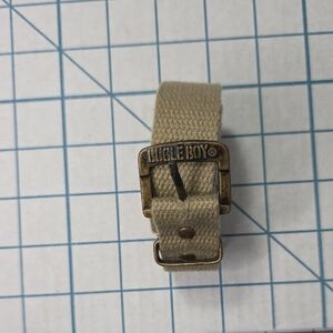 Bugle Boy Khaki Canvas Belt, 33.5" VTG